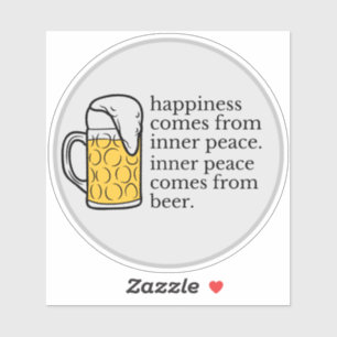 Happiness Is Beer Funny Quote Word Art  