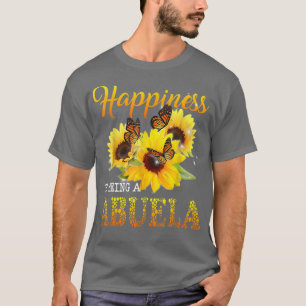 Happiness Is Being A Abuela Butterfly Sunflowers T-Shirt