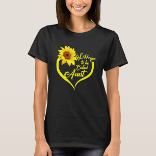 Happiness Is Being A Aunt Sunflower Lover Grandma T-Shirt