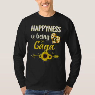 Happiness Is Being A Gaga Sunflower Grandma Mother T-Shirt