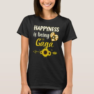 Happiness Is Being A Gaga Sunflower Grandma Mother T-Shirt