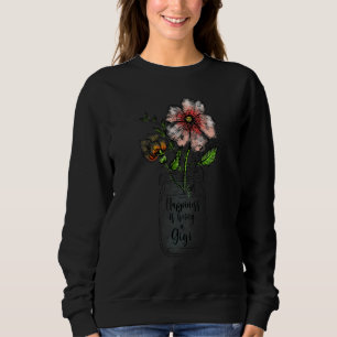 Happiness is being a Gigi Ever Women Floral Decor  Sweatshirt
