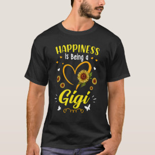 Happiness Is Being A Gigi Sunflower Mother's Day G T-Shirt