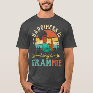 Happiness is being a Grammie African Women Black T-Shirt