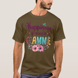 Happiness is being a Grammie Ever Women Floral Dec T-Shirt