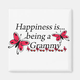 Happiness Is Being A Grammy BUTTERFLY Magnet