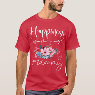 Happiness Is Being A Grammy Floral Mother's Day Gr T-Shirt