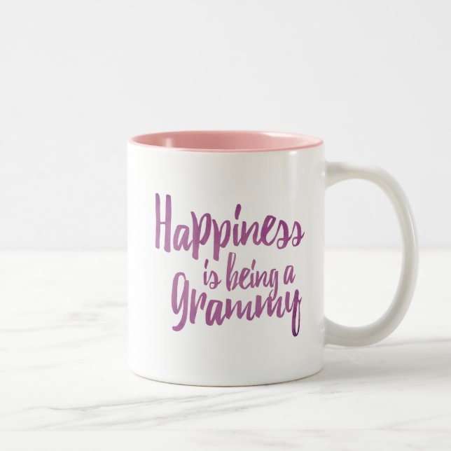 Happiness is being a Grammy Two-Tone Coffee Mug (Right)
