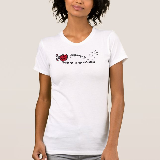 Happiness is being a Grandma ladybug T-Shirt (Front)