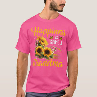 Happiness is being a Grandma Shirt Sunflower Lover