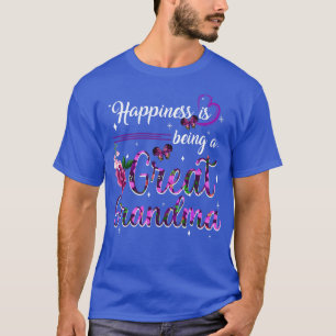 Happiness is being a Great Grandma Mothers Day Flo T-Shirt