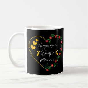 Happiness Is Being A Mama Birthday Gifts Cute Mum Coffee Mug