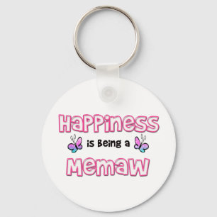 Happiness Is Being A Memaw Key Ring