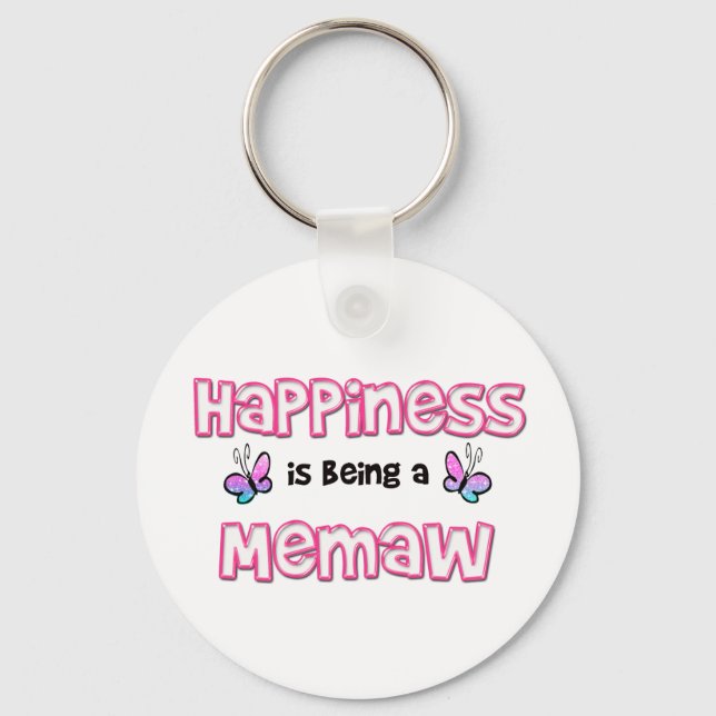 Happiness Is Being A Memaw Key Ring (Front)