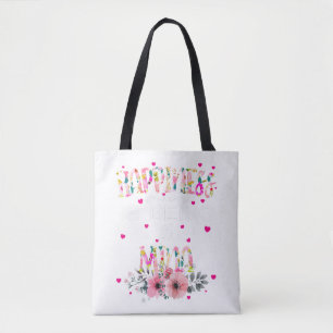 Happiness Is Being A Mina Floral Mimi Christmas Tote Bag