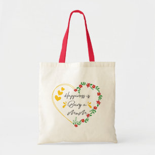 Happiness Is Being A Mum Funny Mothers Day New Mum Tote Bag