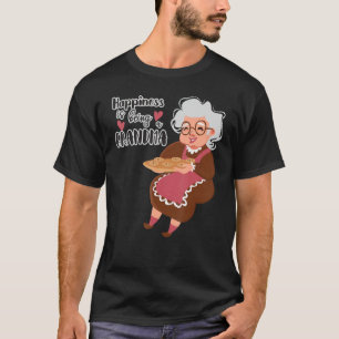 Happiness Is Being A Mum Grandma And Great Grandma T-Shirt