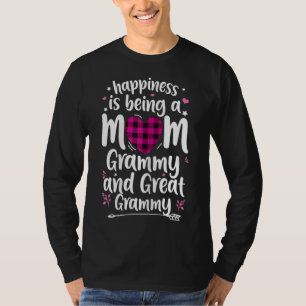 Happiness Is Being A Mum Great Grammy Women Mother T-Shirt
