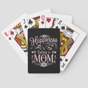 Happiness Is Being A Mum Mother's Day Playing Cards