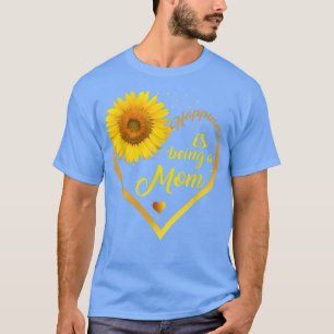 Happiness Is Being A Mum Sunflower Lover Grandma C T-Shirt