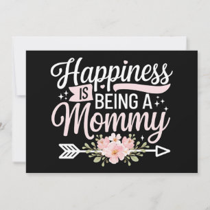 Happiness Is Being A Mummy Floral Mother’s Day Invitation