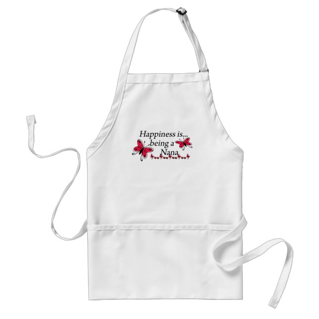 Happiness Is Being A Nana BUTTERFLY Standard Apron (Front)