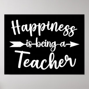 Happiness Is Being A Teacher Back To School   Poster