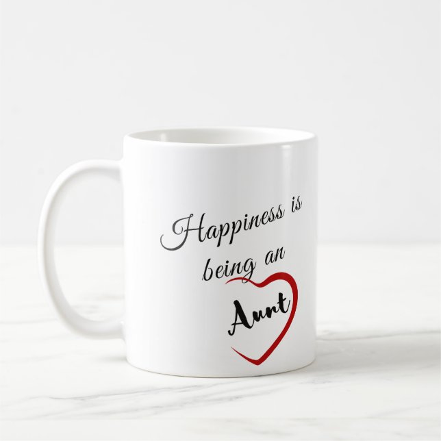 Happiness is being an Aunt  Coffee Mug (Left)