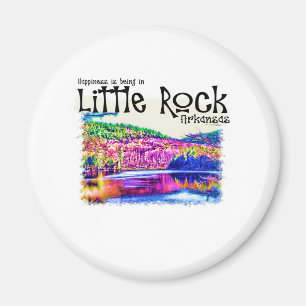 Happiness Is Being in Little Rock Magnet