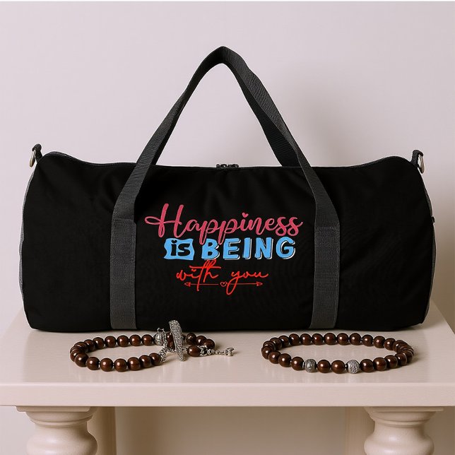 Happiness Is Being With You Duffle Bag (Creator Uploaded)
