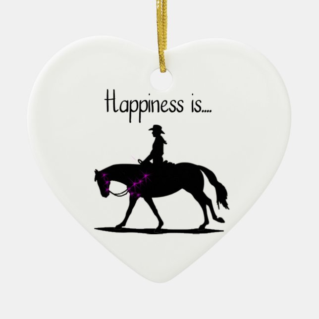 Happiness is... ceramic tree decoration (Front)