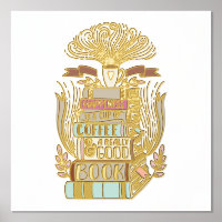 Happiness is Coffee and Books Book Lovers