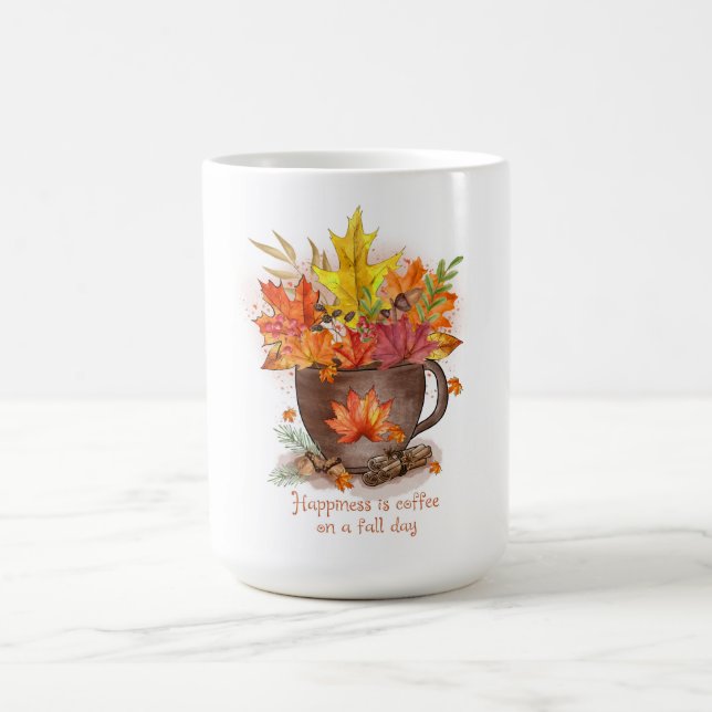 Happiness is Coffee on a Fall Day Mug (Center)