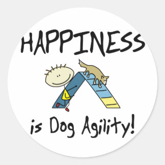 Happiness is Dog Agility Stickers