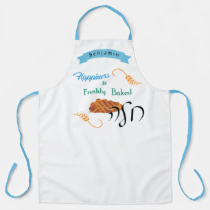 Happiness is Freshly Baked Challah - Jewish Apron