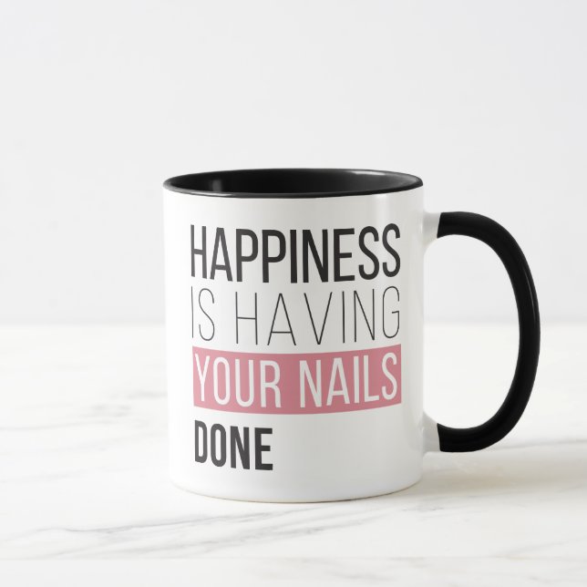 Happiness Is Having Your Nails Done Mug (Right)