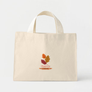 happiness is homemade autumn amazing design mini tote bag