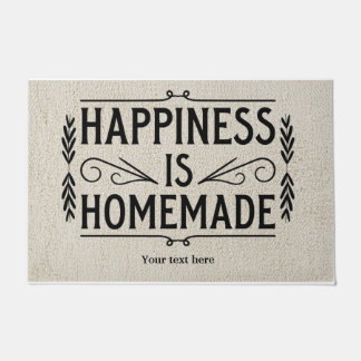 Happiness is homemade doormat