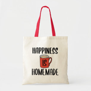 Happiness is Homemade // Inspirational Quote Tote Bag