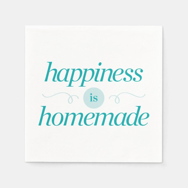 Happiness is Homemade Napkin (Front)