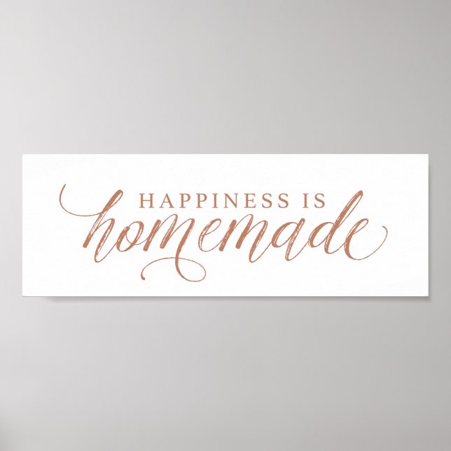 Happiness Is Homemade Poster (Front)
