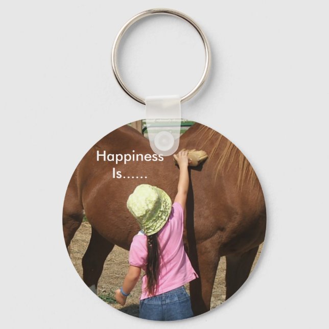 Happiness Is...... Key Ring (Front)