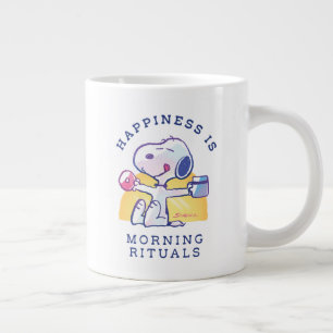 Happiness is Morning Rituals Large Coffee Mug