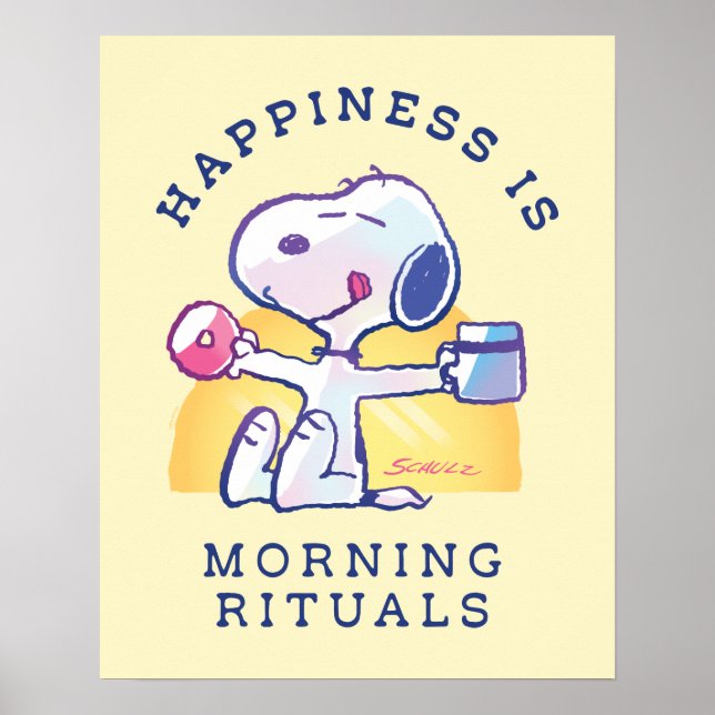 Happiness is Morning Rituals Poster (Front)