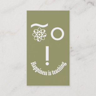 Happiness is Teaching Business Card