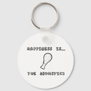 Happiness is the Drumstick Key Ring