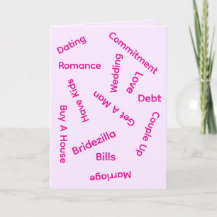 Happiness is The Single Life Valentine’s Day Card