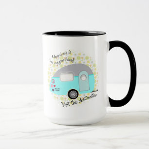 Happiness is the way you travel mugs