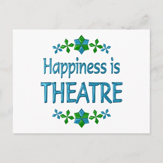 Happiness is Theatre Postcard (Front)