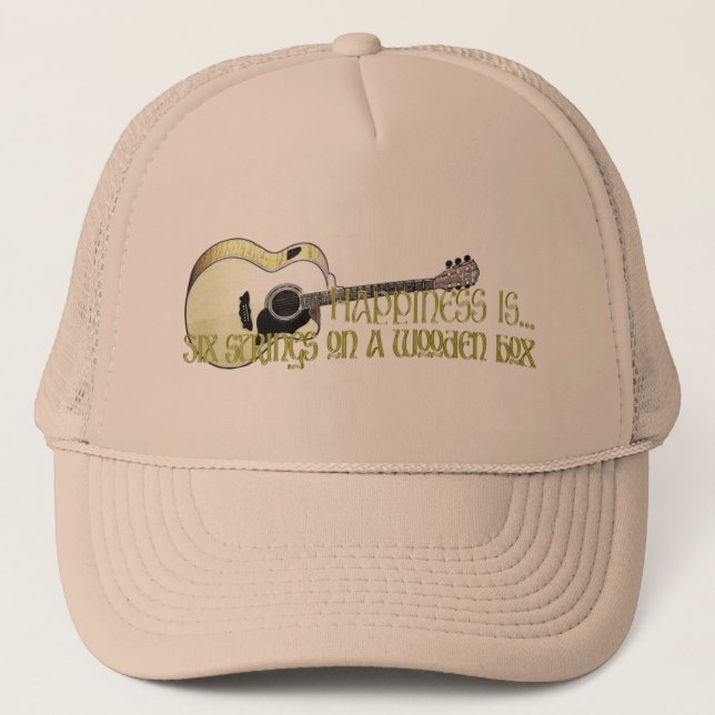 Happiness is... trucker hat (Front)